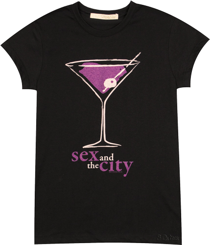 Ladies Sex And The City Cocktails T-Shirt from Mighty Fine