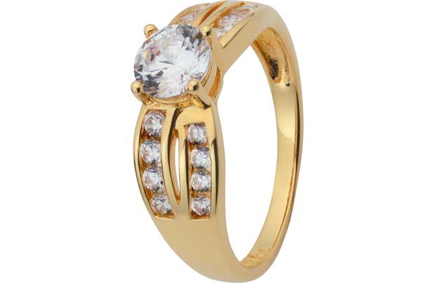 18ct Couture 18ct Gold Plated Sterling Silver 1.33ct Look