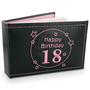 18th Birthday Black Photo Album
