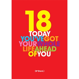 18th Birthday Card - Whole Life Ahead of You
