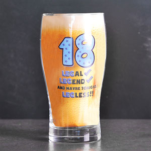 18th Birthday Pint Glass