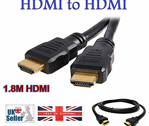 1.8M 1080p 3D HIGH SPEED GOLD PLATED HDMI CABLE with ETHERNET CHANNEL