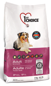 1st Choice Pet Foods 1st Choice Adult Dog Less Active/Senior - Chicken