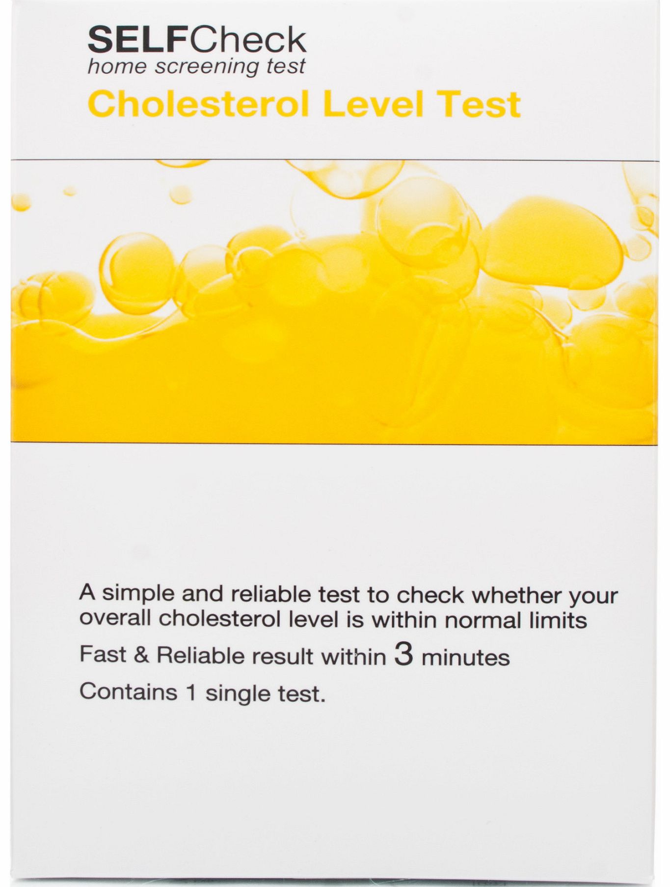 1st Health Cholesterol Level Self Check Test
