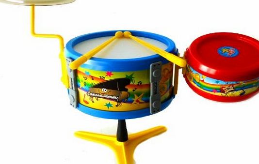1to1music Childrens Toy Drum Kit Plastic Musical Instrument