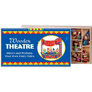 2.95 Wooden Puppet Theatre Set