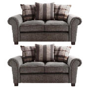2 Clara regular sofas, slate
