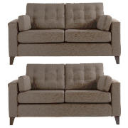 2 Oslo regular sofas, oatmeal