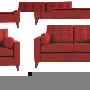 2 Oslo regular sofas, red