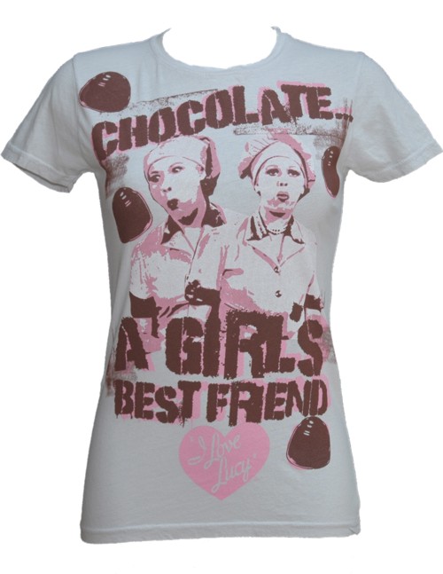 Girl` Best Friend Ladies I Love Lucy T-Shirt from American Classics