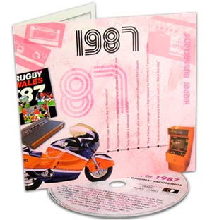 Birthday Classic Years CD and Greeting Card - 1987
