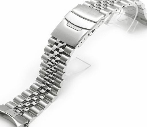 22mm Metal Band 22MM 316L STAINLESS STEEL SUPER JUBILEE WATCH BAND for Seiko SKX007