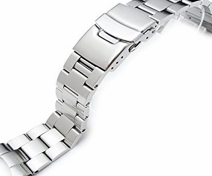 22mm Metal Band 22mm Super Oyster Type II watch band for SEIKO Diver SKX007/009/011 Curved End