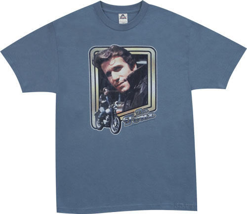 Men` The Fonz Happy Days Motorcycle T-Shirt from American Classics