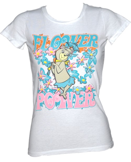 Flower Power Ladies Cindy Bear T-Shirt from Bejeweled