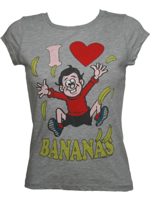 I Love Bananas Ladies Bananaman T-Shirt from Famous Forever