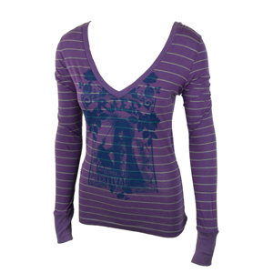 Ladies Reef Laura Long Sleeve T-Shirt. Purple