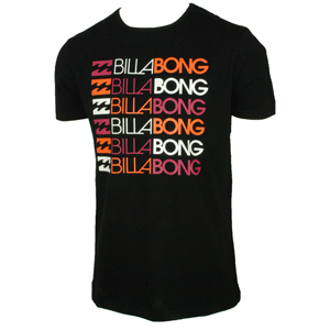 Mens Billabong Duplicate T-Shirt. Black