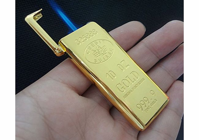 24k New Gold Bar Design Windproof Cigarette Lighter