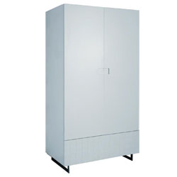 25863 Space - Barcelona White  Wardrobe