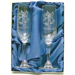 25th Anniversary Crystal Flutes