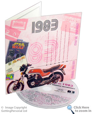 25th Anniversary or Birthday Classic Years CD and Greeting Card