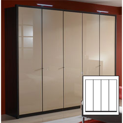 26042 Wiemann - Dublin White  5 Door Wardrobe