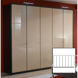 26044 Wiemann - Dublin White  7 Door Wardrobe