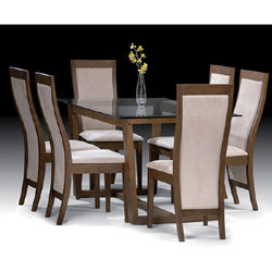 26322 Henley - Dining Table   4 Chairs (Wood or Glass