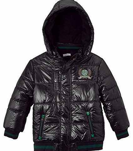 3 Pommes 3Pommes Boys Down Jacket, Charcoal Grey, 6 Years