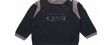 3 Pommes Toddler Boys Jumper with Born To Be