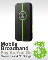3 Three ZTE MF622 Pay As You Go Mobile Broadband Modem 3 Pay As You Go Broadband