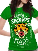 30 Seconds To Mars (Cartoon Tiger) T-shirt