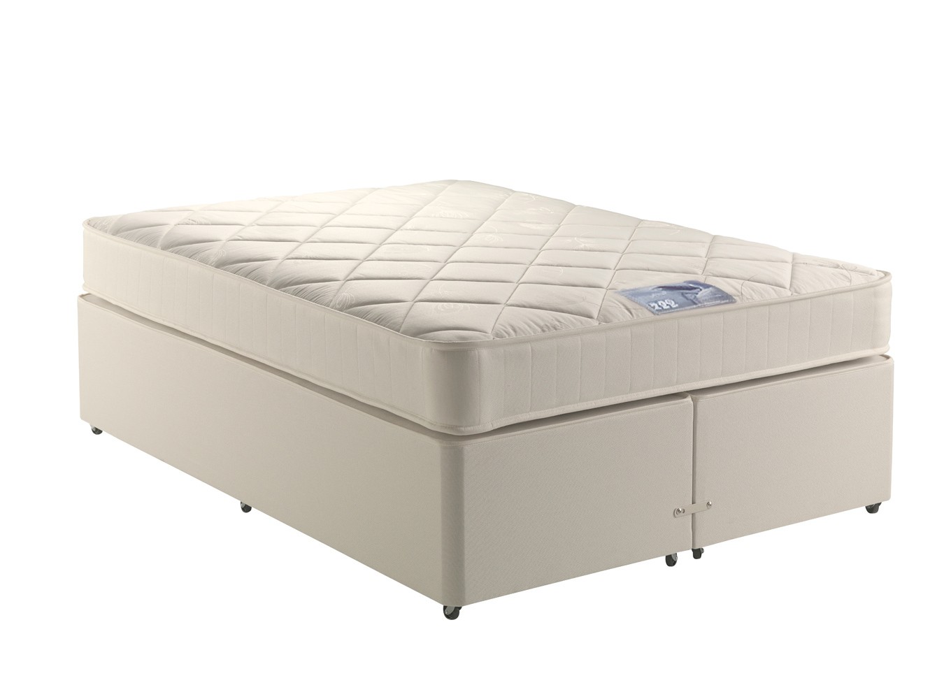 3`0 Single Damson Open Sprung Divan Bed - Medium Soft