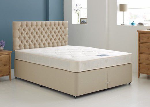 3`0 Single Moonlight Open Spring Divan Bed - Medium Firm