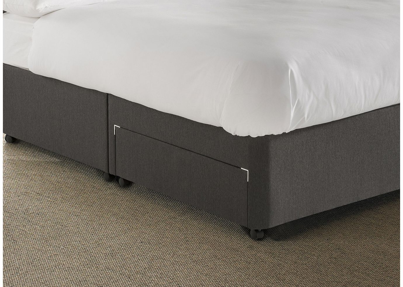3`0 Single Silentnight Radley Open Spring Divan Bed - Firm