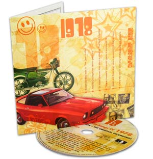 30th Birthday Classic Years CD and Greeting Card - 1978