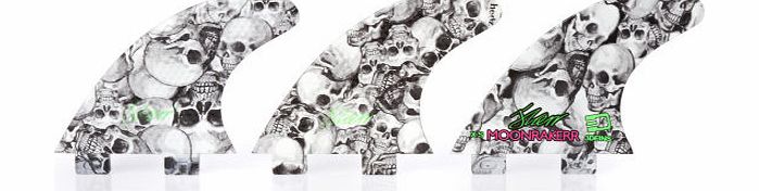 3D Fins Moonrakerr Twin Tabs Skull Duggery