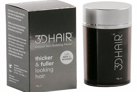 3D Hair Loss Fibres for Thinning Hair Black 10g
