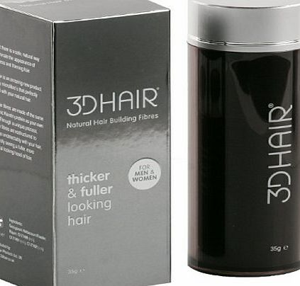 3D Hair Loss Fibres for Thinning Hair Medium Brown 35g