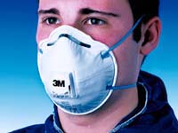 cup shape valved FFP2 dust and mist