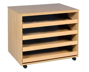 4 drawer paper storage unit