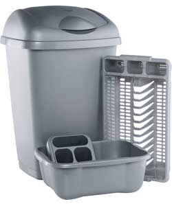 Piece Plastic Kitchen Set - Silver