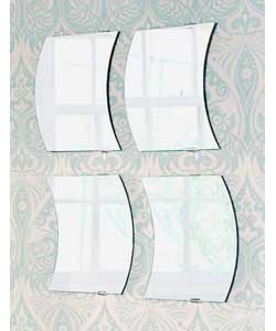 4 Section Wavy Mirror