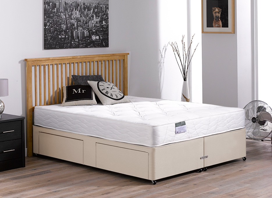 Beaumont Pocket Spring Divan Bed - Firm - Beige