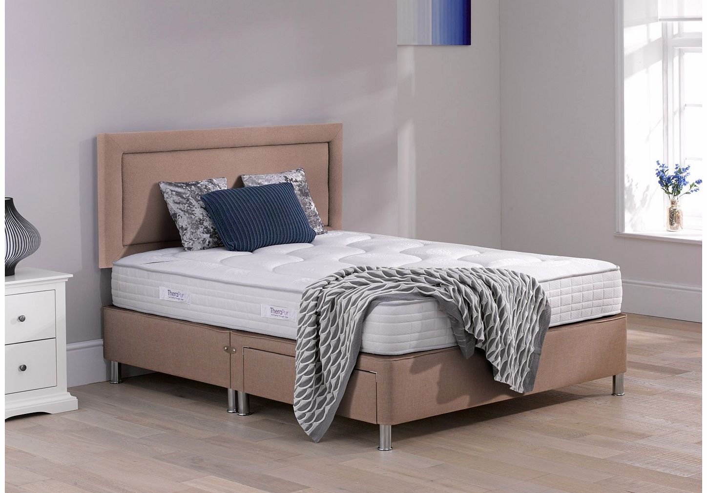 Therapur Devotion 24 Divan Bed With Legs - Medium