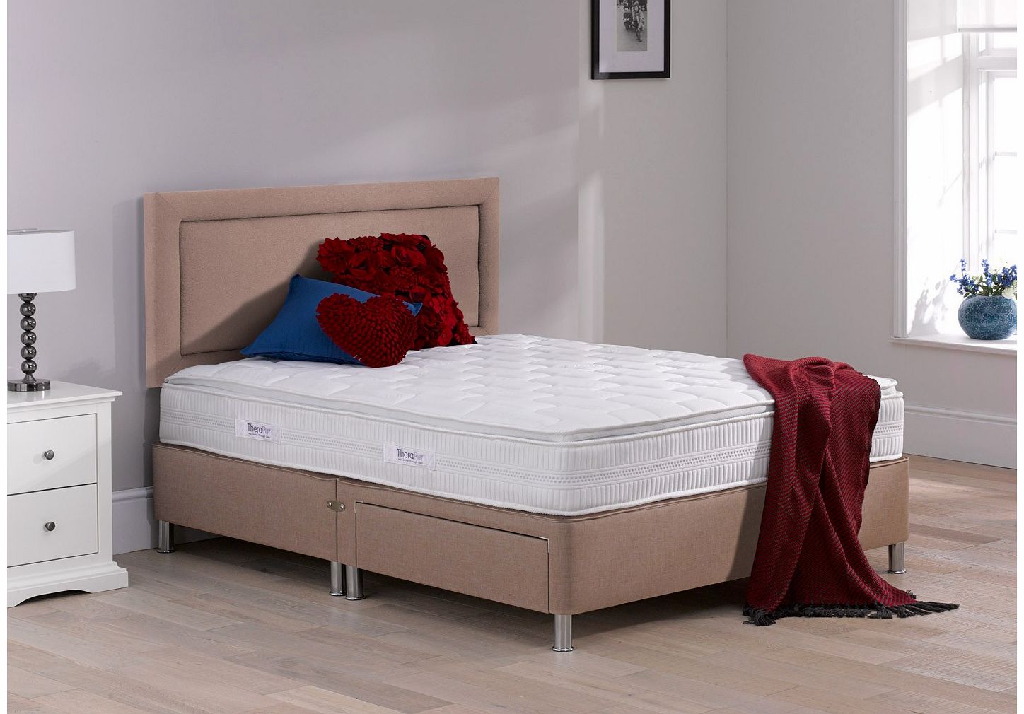 Therapur Rapport Divan With Legs - Medium Firm