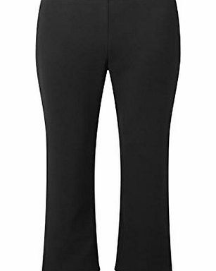 4Direct Uniforms Direct Uniforms Girls-School VALUE Trousers-Fine Ribb-Pull On-Elastic Waist-18Mth-14Yrs (11-12yrs 25``waist x 25``inside leg, Black)