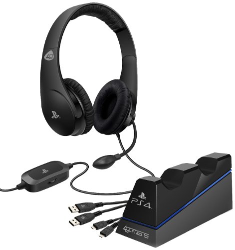 Playstation 4 Officially Licensed Stereo Gaming Headset Starter Kit (PS4)