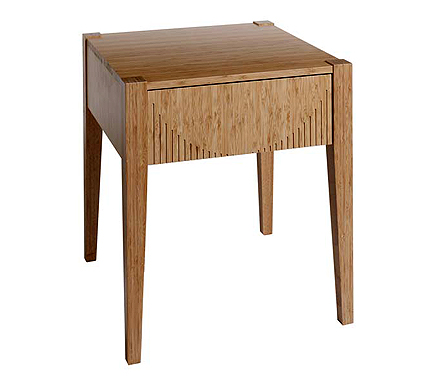 Soko Solid Bamboo Bedside Table in Caramel -